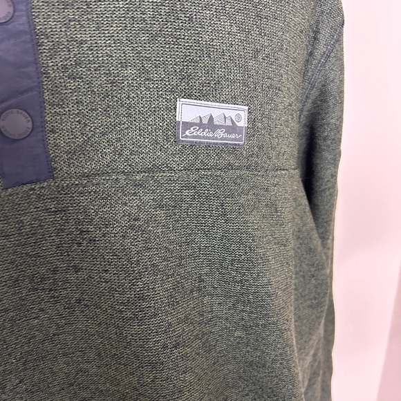 Eddie Bauer Men’s 1/4 Snap sweater fleece pull over | size XL - Picture 6 of 9